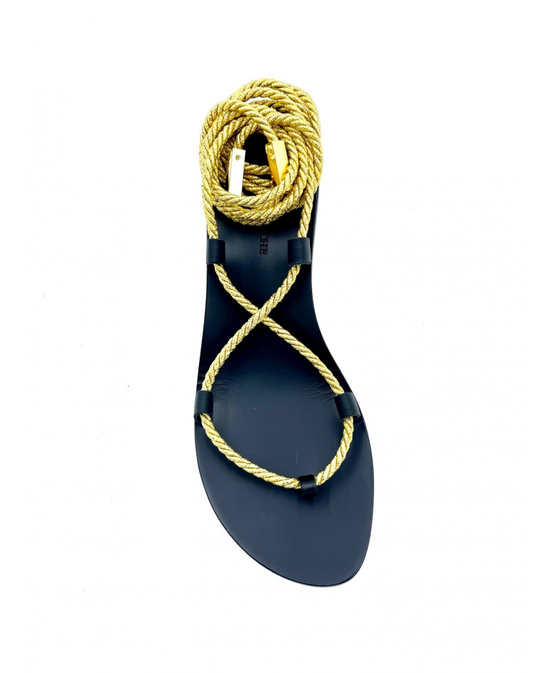 new Summer Black/Gold Chain Fashion Gladiator Sandals women Size 8.5 | eBay